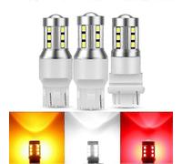 1 Ampoule Led T20 7443 7440 W21w W21/5w Wy21w T25 3156 3157 P27w P27/7w, Clignotant De Voiture, Feu De Recul 12 V, Blanc Automatique