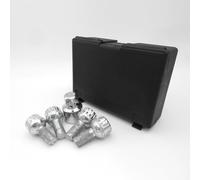 1 antivol de jante M12 x 1,5 à tête sphérique R13 23 mm | Largeur de clé 17 mm compatible avec VW Caddy 1 Pick-Up 14 Caddy 1 Pick-Up 1A Caddy 2 9