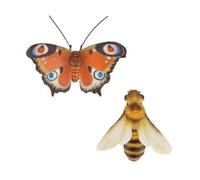 1 APE O FARFALLA APPENDIBILE A VASO ASSORTITA DECORAZIONE GIARDINO