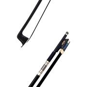 1 Archet De Violon 4/4 En Fibre De Carbone Noir Clair Avec Incrustation En Crin De Cheval(4)
