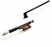 1 Archet De Violon Professionnel 4/4 Grille Noire Légère Queue En Fibre De Carbone Et Bois De Serpent(2)