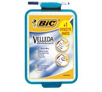 1 Ardoise bic Velleda Surface effaçable à sec + 1 lot de 4 feutres