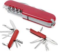 1 Article 9.5 * 2.5 * 1.5cm Couteau Suisse,Couteau Randonnée,Couteaux Suisse,Couteau Multifonction,Swiss Army Knife, Couteau De Poche Suisse, Léger, Multitool(11 Fonctions) (Rouge)