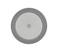 1 attrape-cheveux en acier inoxydable et silicone anti-obstruction pour siphon de sol de salle de bain, collecteur de cheveux facile à nettoyer, s'adapte à la plupart des canalisations (S)