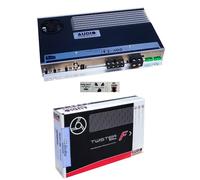 1 Audio System F2-400 Amplificateur 2 Channel Coffre Voiture + 3 Sticker Hommage