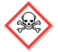 1 autocollant de 20 cm - Symbole de danger des Nations unies et du SGS
