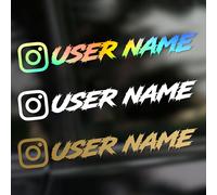 1 autocollant personnalisé pour voiture, polices Instagram tendance, imperméable, DIY, pour fenêtre de véhicule, moto, vélo, scooter, casque, autocollants en vinyle durables (G-Sect-ins)Pink