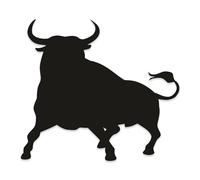 1 Autocollant Taureau à gauche I 11 x 10 cm I EL Toro I Sticker voiture Camping-car Notebook Laptop I Espagne Espana I Résistant aux UV et aux intempéries I Madrid I Barcelone I Majorque I kfz251