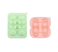 1 Bac À Glaçons Ours Avec 1 Bac À Glaçons Pingouin, Bac À Glaçons En Silicone, Joli Bac À Glaçons En Forme D'Animal 3D, Adapté Pour Jus, Café, Thé Au Lait, Chocolat.