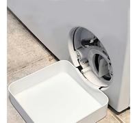 1 bac de drainage pour machine à laver, empêchant les fuites d'eau et la pollution par la saleté, essentiel pour le nettoyage et l'entretien, durable BLANC