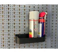 1 bac de pulvérisateur mural perforé compatible avec les parois perforées Küpper et les parois perforées européennes de 45 mm - Support de système - Accessoires muraux perforés (1 x étagère)