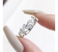 1 bague de fiançailles en moissanite 0,006 ct avec branche d'arbre - Petite pièce arrangée - Bague de promesse d'éternité pour femme - Bague de mariage - Cadeau d'amitié - Bijou tendance - Cadeau de