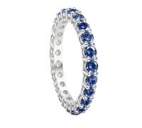 1 bague en argent 925 exquis élégant à une rangée de zircones pour la Saint-Valentin pour les femmes matériau fin bijoux dames premières tendances de la mode