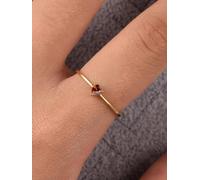 1 bague en argent sterling avec pierre de naissance en forme de cœur et oxyde de zirconium, bague pour femme, bague fine pour femme, bijou d'amitié, cadeau