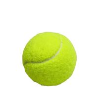 1 balle de tennis classique jaune sans pression - En caoutchouc souple - Diamètre : 6,3 cm - Idéale pour les débutants, les professionnels, les animaux de compagnie