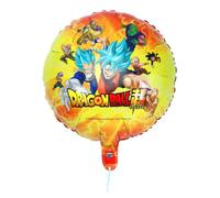 Ballon aluminium rond 43cm Dragon Ball Z - Jaune