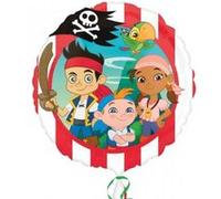 1 Ballon Rond Mylar-43 cm-Jake le Pirate - Disney© vert G