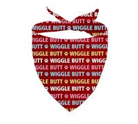 1 bandana humoristique pour chien Wiggle Butt - Cadeau pour les amoureux des chiens (fesses ondulées D)