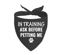 1 bandana « In Training Dog » « Ask To Pet » pour chien « Give Me Space »