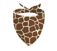 1 bandana triangle imprimé girafe pour chien, cadeau idéal pour les amateurs de girafe (girafe D)