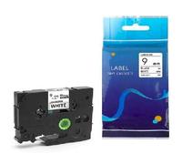 1 bande compatible Brother P-touch TZe-221 TZe221 TZ221 TZ221 Ruban d'écriture blanc laminé Tze pour appareil d'étiquetage PT-1000 PT-H100R PT-H105 PT-H100LB PT-H110 H107B PT-D400 PT-D210
