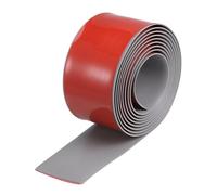 1 bande de bordure de sol autocollante de 3 mètres for moquette, bandes de transition for revêtement de sol, étanchéité de porte(Grey,300x7.6cx0.4cm)