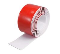 1 bande de bordure de sol autocollante de 3 mètres for moquette, bandes de transition for revêtement de sol, étanchéité de porte(White,300x7.6cx0.4cm)