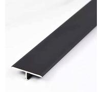 1 bande de transition de sol en aluminium durable - Seuil en T for une transition de sol en douceur(Black)