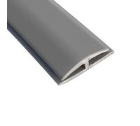 1 bande de transition en PVC for moquette et carrelage - Bordure durable for une transition sans couture du sol, for une installation facile(Gray,Length 8m(26ft))