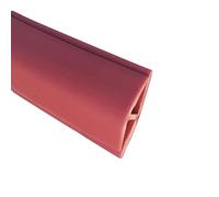 1 bande de transition en PVC for moquette et carrelage - Bordure durable for une transition sans couture du sol, for une installation facile(Red,Length 10m(33ft))