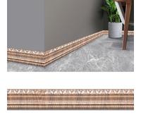 1 bande décorative 3D multifonctionnelle - Garniture murale autocollante et imperméable for la décoration intérieure, longueur 4,6 m, largeur 8 cm(Dark brown)
