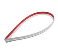 1 bande d'étanchéité en caoutchouc de 100 cm pour bas de porte, insonorisée et anti-courants d'air pour empêcher les insectes d'entrer Marron, blanc, gris, transparent, écart de 0 à 18 mm (blanc)