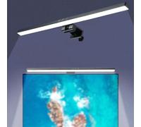 1 bande lumineuse noire pour écran d'ordinateur de 19,68 po/12,99 po, lampe de clip d'écran, bande lumineuse LED pour écran, convient pour la zone de travail, éclairage d'affichage avec gradation et m