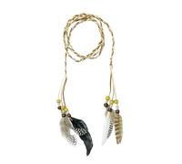 1 bandeau à plumes, style indien, vintage, bohème, convient pour Halloween, carnaval et fêtes costumées