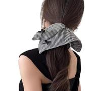 1 bandeau de luxe avec nœuds, chouchou en tissu réglable, design réversible pour femme, multi-usages, nœuds français