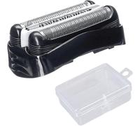1 bandeau de rechange pour rasoir, 1 boîte de rangement transparente, accessoires de rasoir électrique, têtes de rasoir, têtes de rasoir pour homme, têtes de rechange compatibles (noir).[G498]