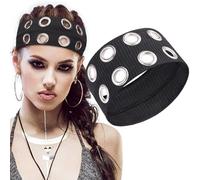 1 bandeau élastique pour femme - Bandeau élastique Y2k - Pour fille - Punk Grunge - Élastique - Élastique - Accessoire de cheveux décontracté