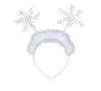 1 bandeau flocon de neige - Accessoire de déguisement de Noël pour les vacances de Noël - Accessoires de déguisement de Noël pour femmes et filles