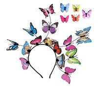 1 bandeau papillon coloré, 5 clips papillon, accessoires de cheveux pour Halloween