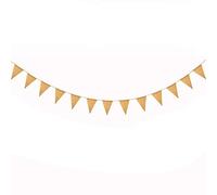 1 bannière de décoration unique en toile de jute - Fournitures de fête parfaites pour mariage, anniversaire, festival - Nouveau et populaire
