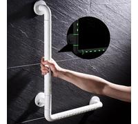 1 barre d'appui de salle de bain en acier inoxydable 304 antidérapant pour personnes âgées et enfants, femmes enceintes, blanc (40 cm)