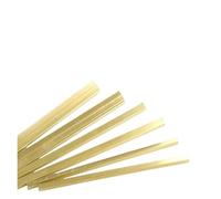 1 barre plate en laiton, épaisseur de bande: 20mm, 15mm, 10mm, 6mm, 5mm, 3mm, matériau de plaque métallique solide en cuivre pur, longueur: 250mm, 200mm for la fabrication de couteaux et l'artisanat(2