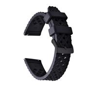 1 barrette de ressort dégagement for bracelet montre en caoutchouc FKM à motif nid d'abeille 20 mm/22 mm for SRP775 - Bracelet remplacement résistant la transpiration et durable(Black 2,20mm)