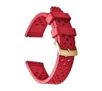 1 barrette de ressort dégagement for bracelet montre en caoutchouc FKM à motif nid d'abeille 20 mm/22 mm for SRP775 - Bracelet remplacement résistant la transpiration et durable(Red 3,20mm)