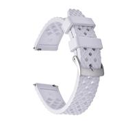 1 barrette de ressort dégagement for bracelet montre en caoutchouc FKM à motif nid d'abeille 20 mm/22 mm for SRP775 - Bracelet remplacement résistant la transpiration et durable(White 1,20mm)