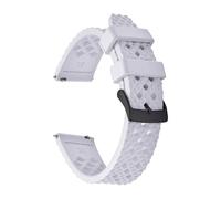 1 barrette de ressort dégagement for bracelet montre en caoutchouc FKM à motif nid d'abeille 20 mm/22 mm for SRP775 - Bracelet remplacement résistant la transpiration et durable(White 2,22mm)