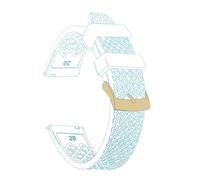 1 barrette de ressort dégagement for bracelet montre en caoutchouc FKM à motif nid d'abeille 20 mm/22 mm for SRP775 - Bracelet remplacement résistant la transpiration et durable(Sky Blue 3,20mm)
