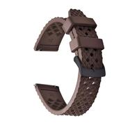 1 barrette de ressort dégagement for bracelet montre en caoutchouc FKM à motif nid d'abeille 20 mm/22 mm for SRP775 - Bracelet remplacement résistant la transpiration et durable(Brown 2,22mm)
