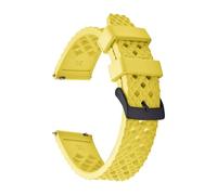 1 barrette de ressort dégagement for bracelet montre en caoutchouc FKM à motif nid d'abeille 20 mm/22 mm for SRP775 - Bracelet remplacement résistant la transpiration et durable(Yellow 2,22mm)