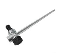 1 base à piquet d'arrosage en alliage de zinc de 1,27 cm, support d'irrigation goutte à goutte, design d'écoulement d'eau, résistant à la rouille et robuste pour une utilisation en extérieur, arrosage